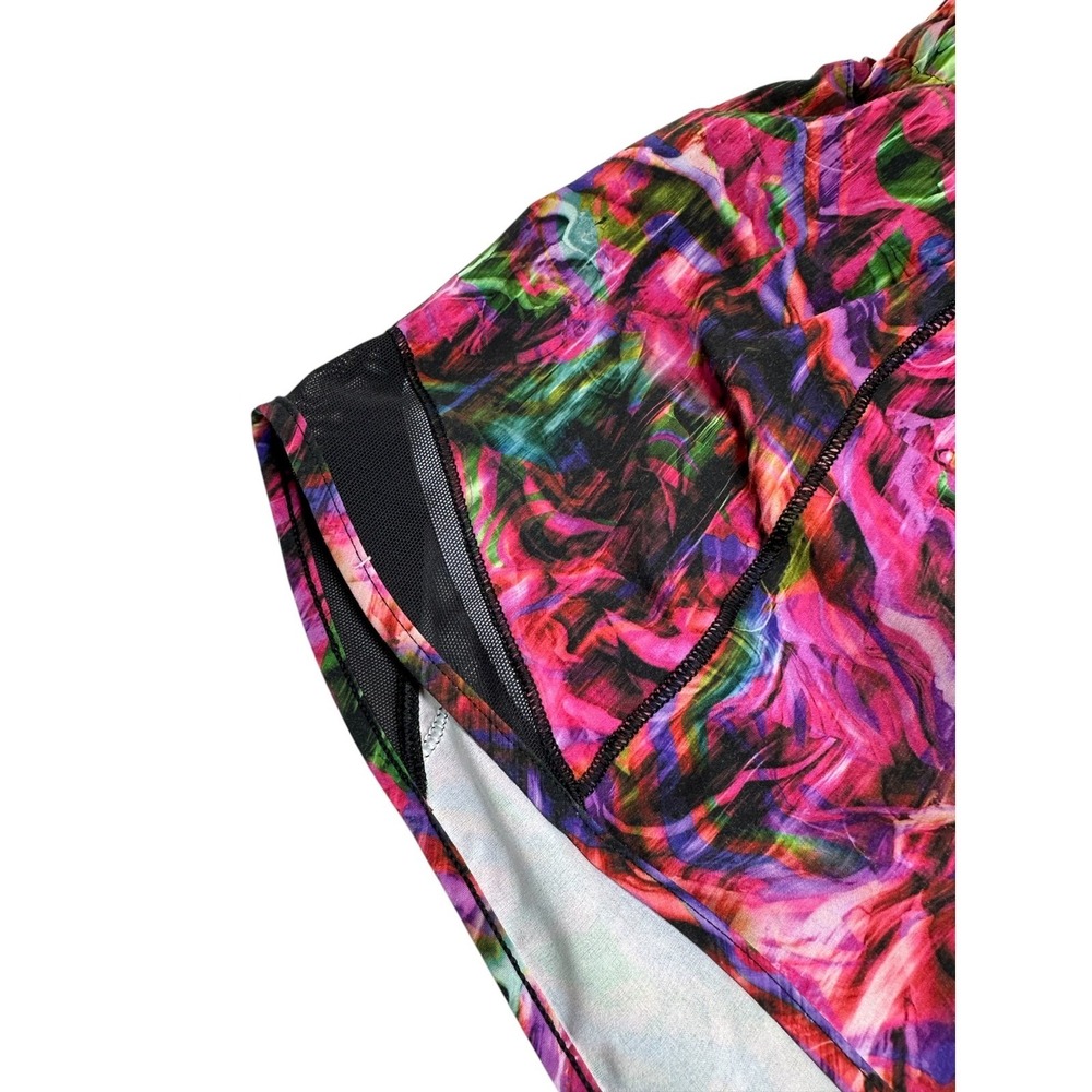 Lululemon Hotty Hot Low-Rise 4" Shorts Pink Multicolor Abstract Print Size‎ 8 - Picture 4 of 12